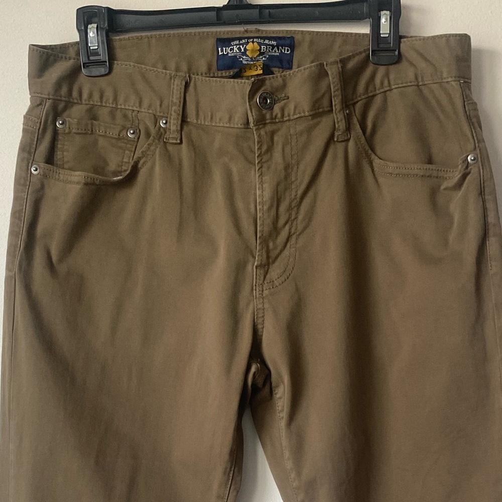 Lucky Brand 221 Original Straight olive green color